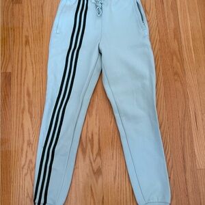 IVY PARK Gray Joggers with Black Stripes